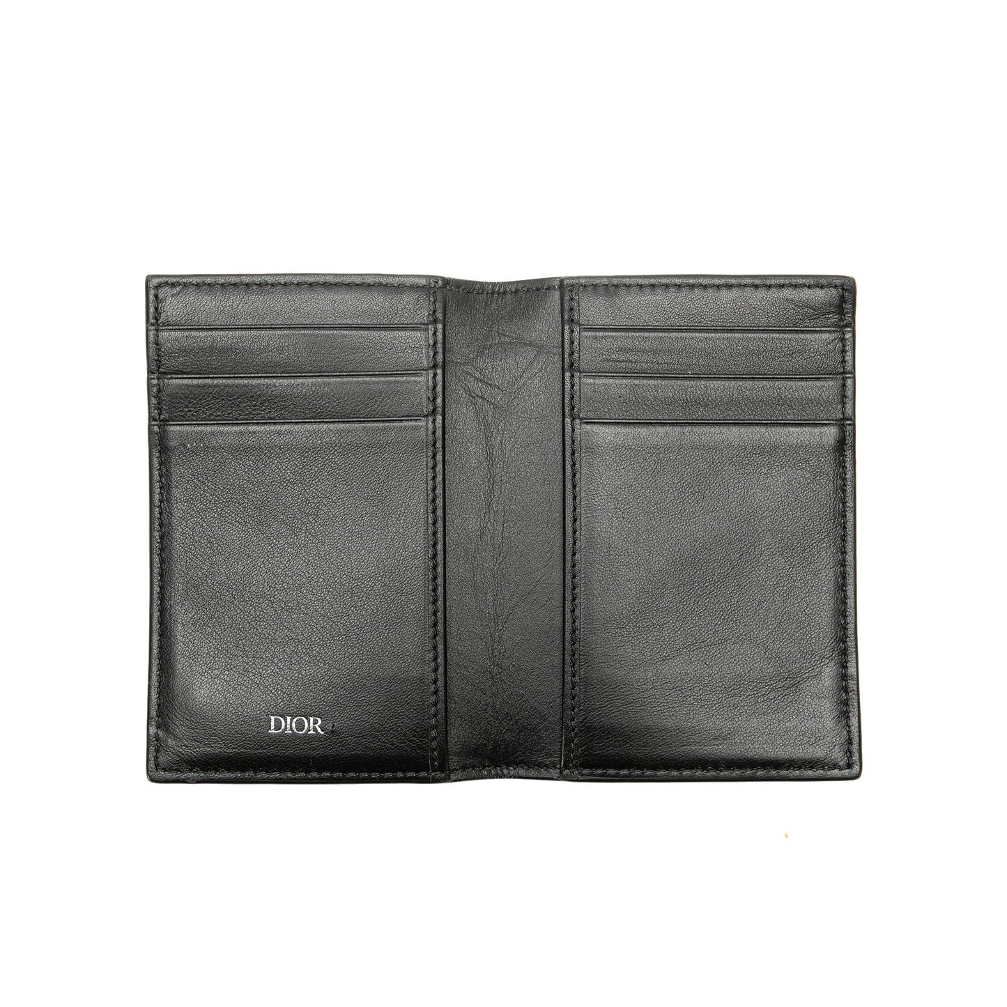 Dior Leather Bifold Wallet Black