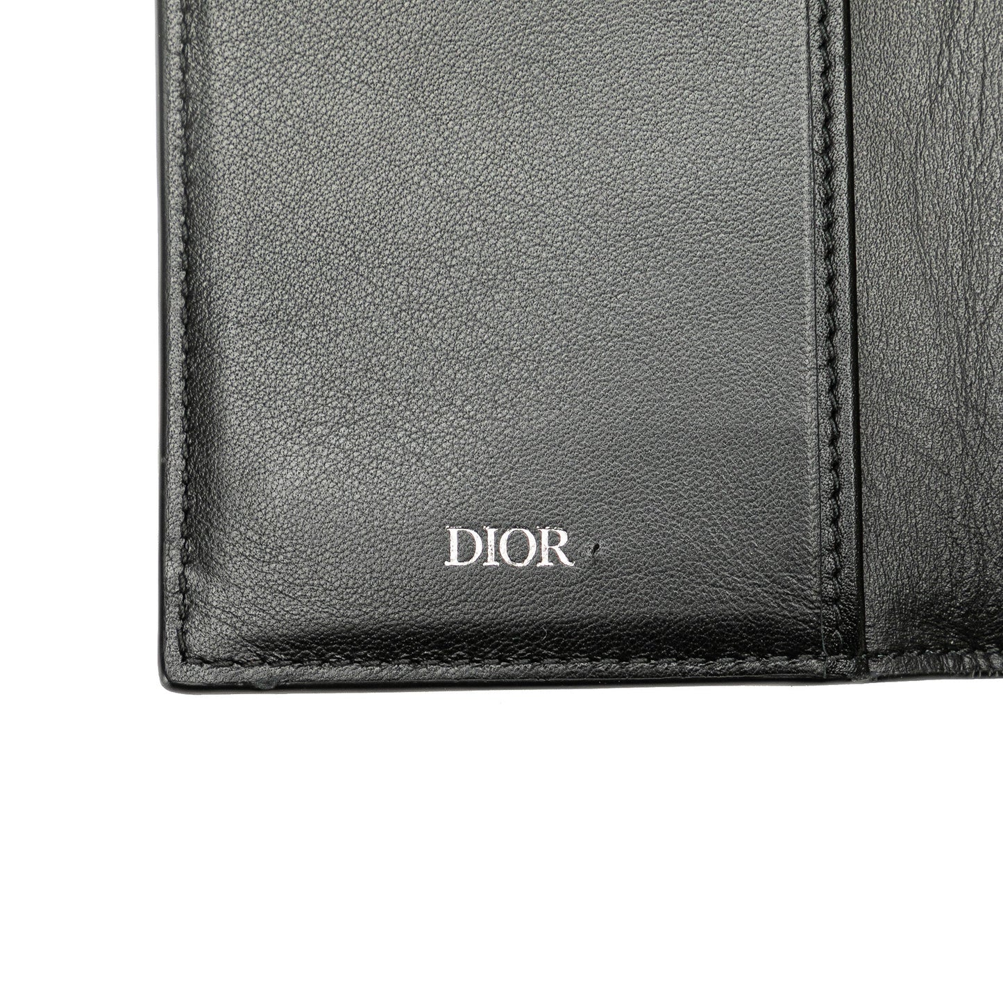 Dior Leather Bifold Wallet Black