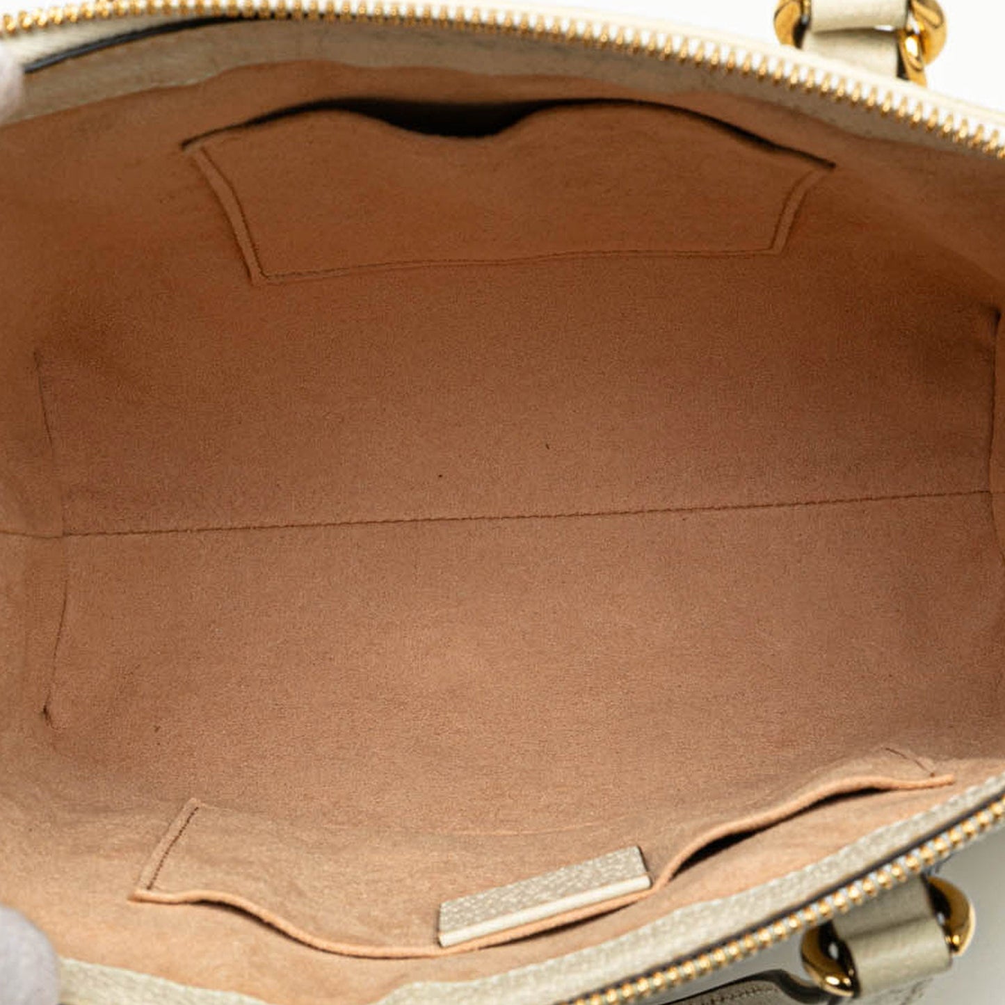 Gucci Small Leather Ophidia Satchel White