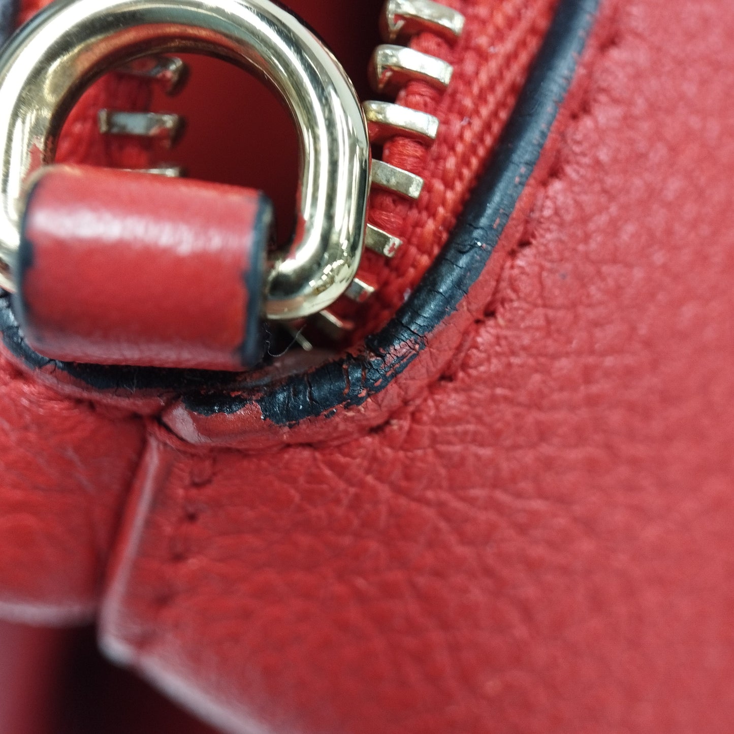 LOEWE Mini Leather Elephant Crossbody Red