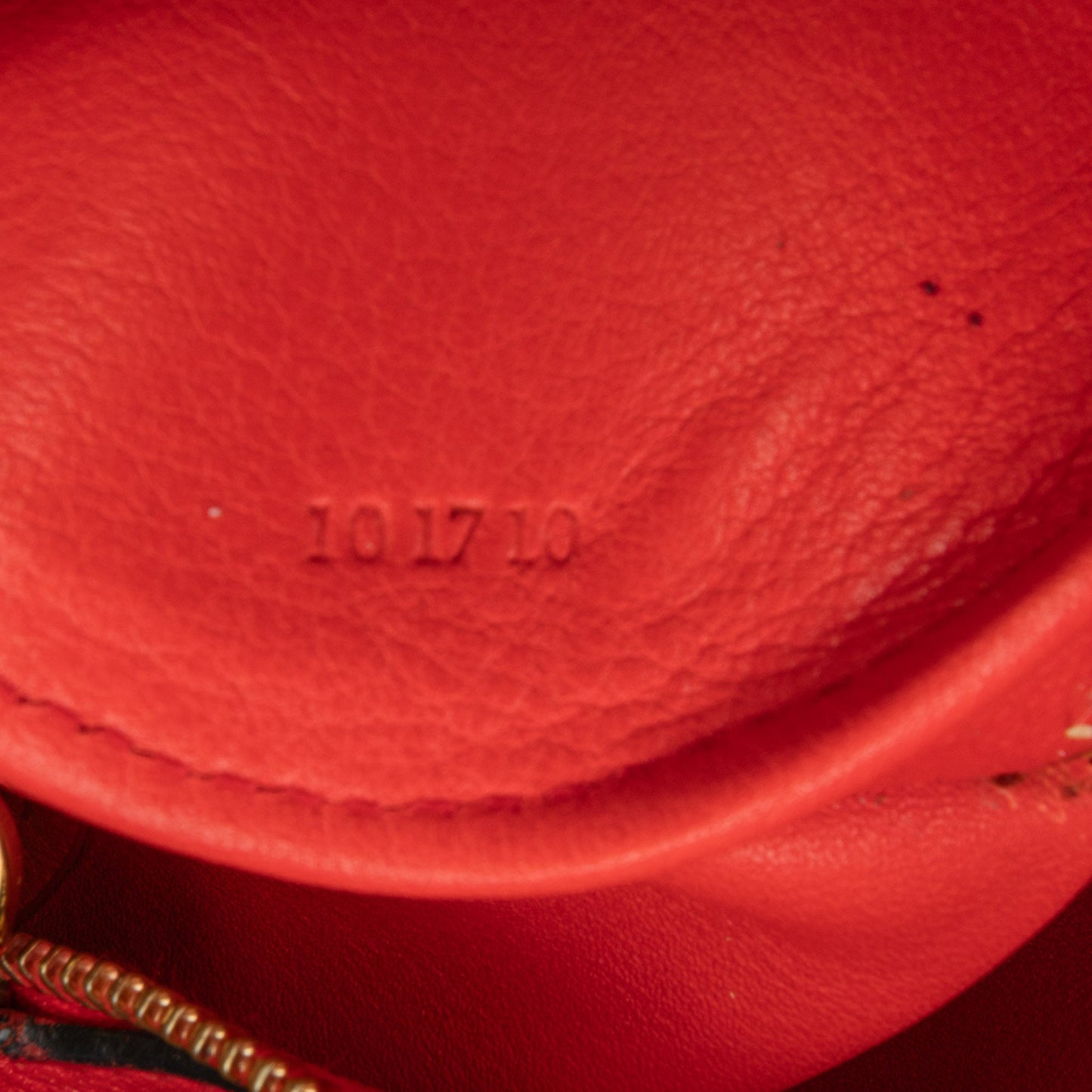LOEWE Mini Leather Elephant Crossbody Red