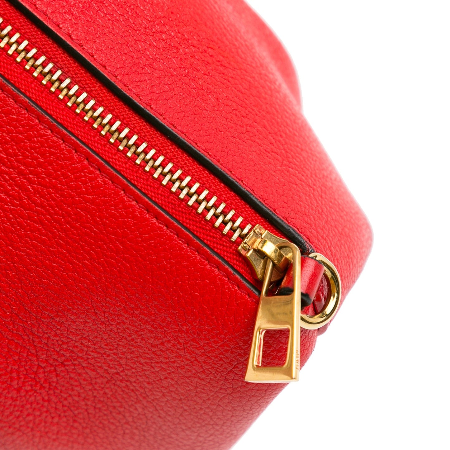 LOEWE Mini Leather Elephant Crossbody Red