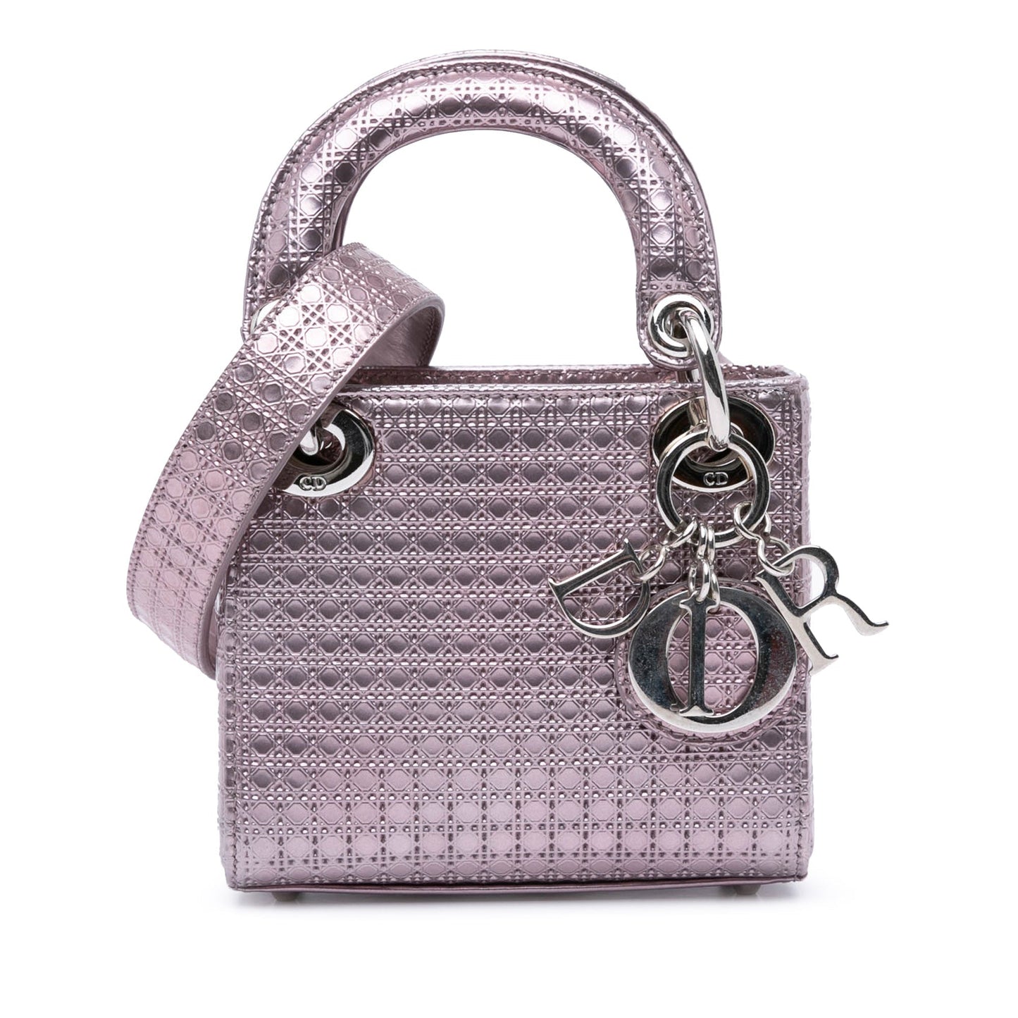 Dior Micro Patent Microcannage Lady Dior Purple