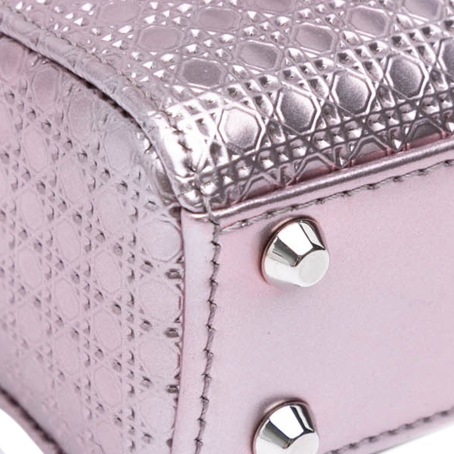 Dior Micro Patent Microcannage Lady Dior Purple