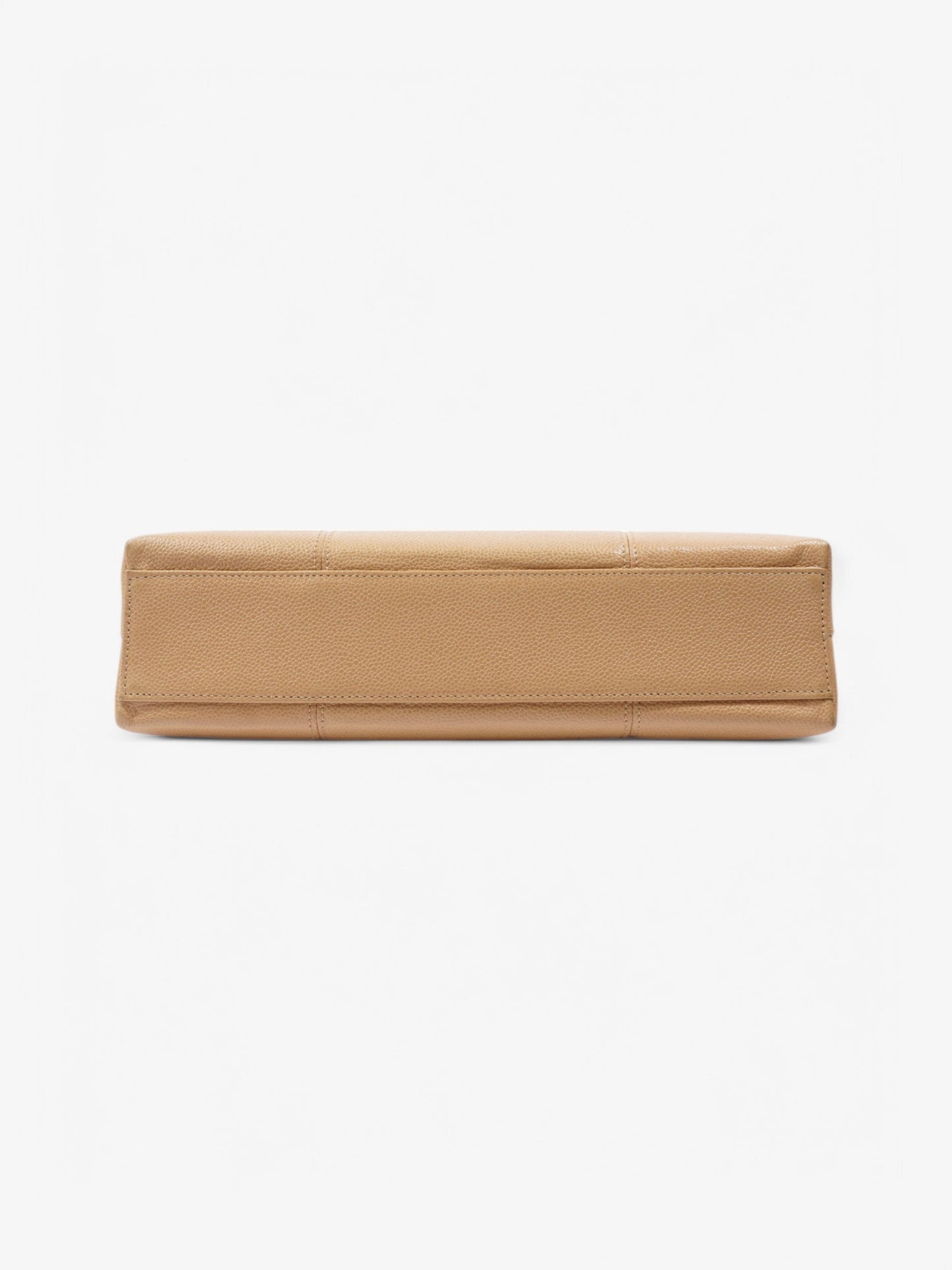 Chanel Caviar Tote Bag Beige Leather
