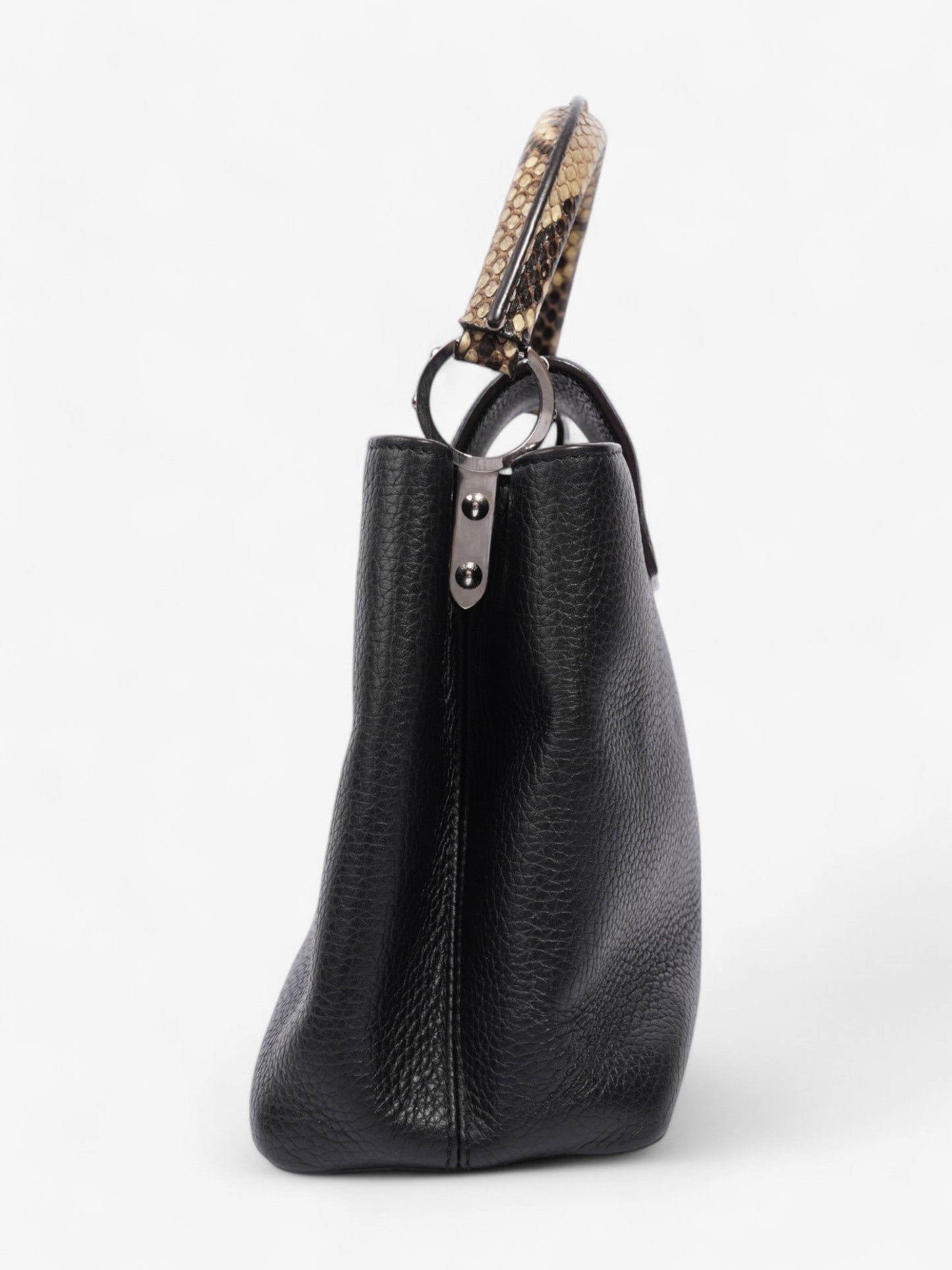 Louis Vuitton Capucines Black / Python Taurillon Leather MM