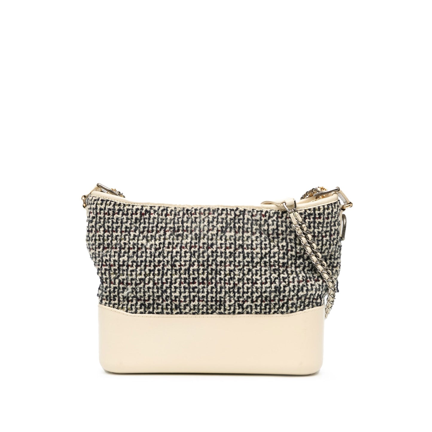 Chanel Medium Tweed and Lambskin Gabrielle Crossbody Blue