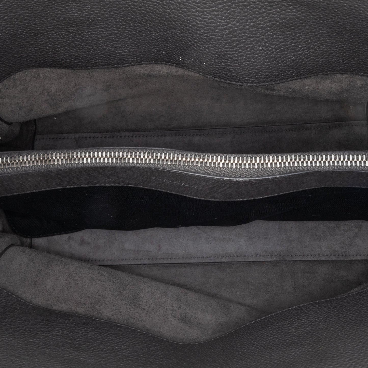 Saint Laurent Small Leather Sac De Jour Satchel Gray