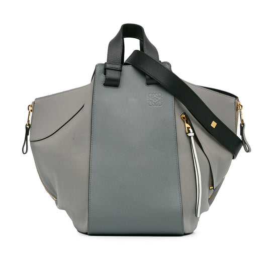 LOEWE Medium Tricolor Hammock Bag Gray