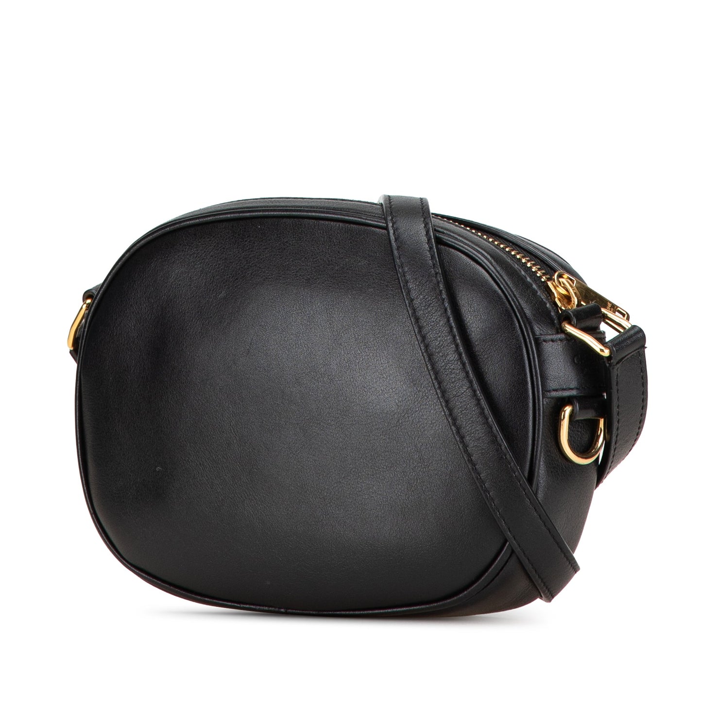 Celine Small Leather C Charm Crossbody Black