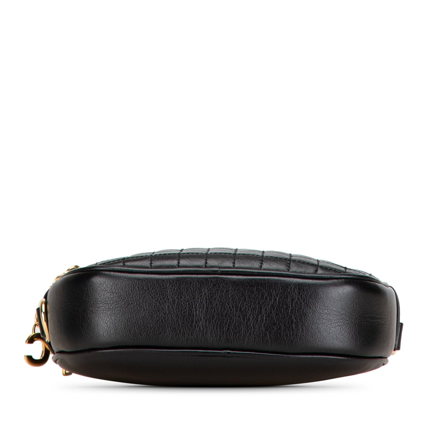 Celine Small Leather C Charm Crossbody Black