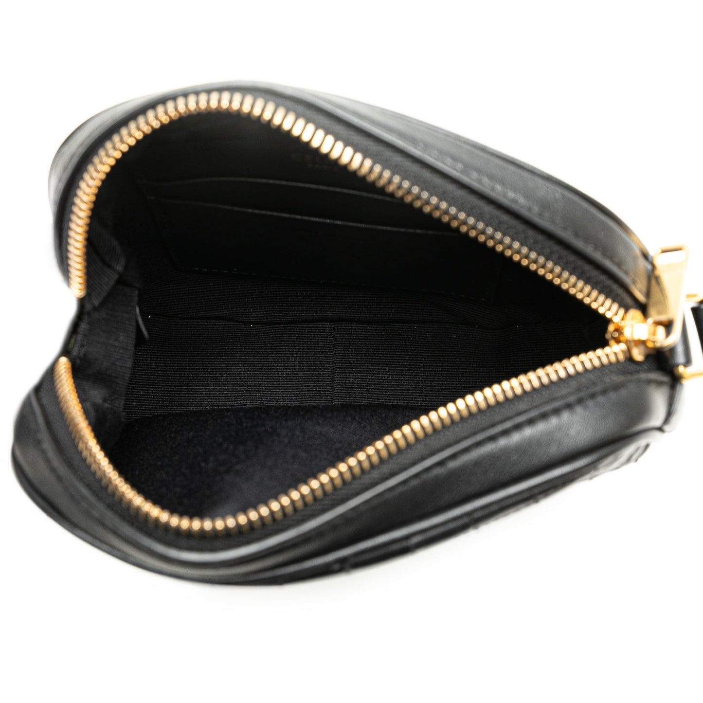 Celine Small Leather C Charm Crossbody Black