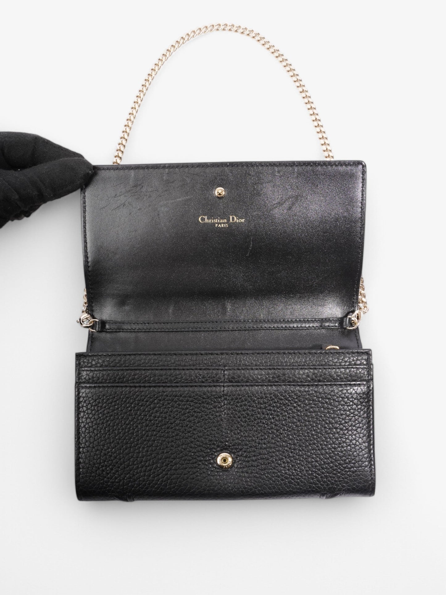 Christian Dior Diorama Black Leather Mini