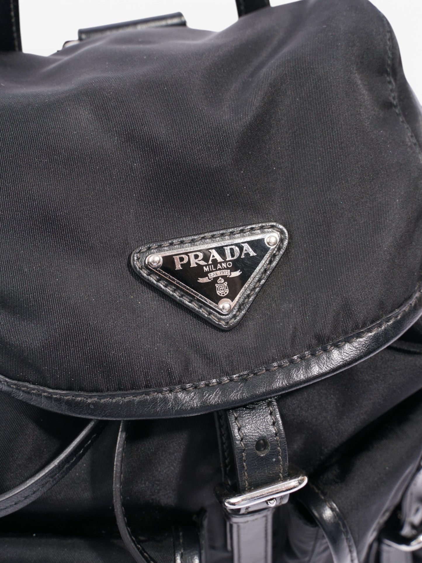 Prada Backpack Black Re Nylon Mini