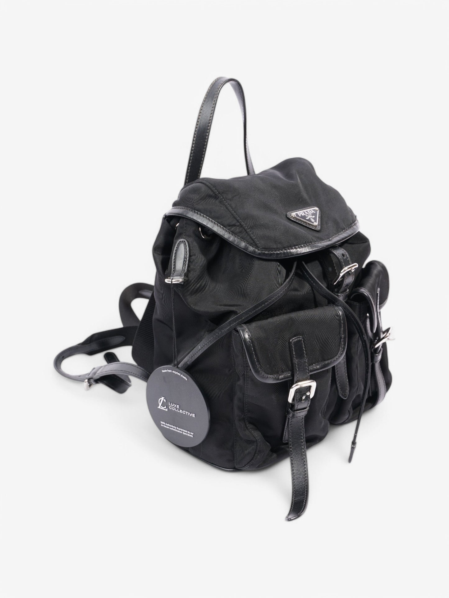 Prada Backpack Black Re Nylon Mini