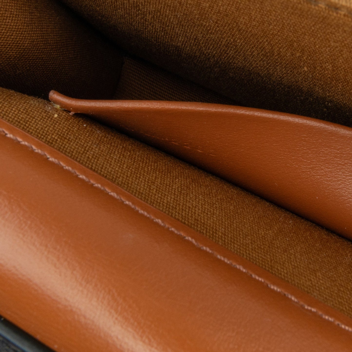 Celine Triomphe Coated Canvas Multi Pochette Brown