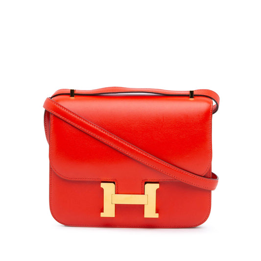 Hermès Mini Tadelakt Constance 18 Red