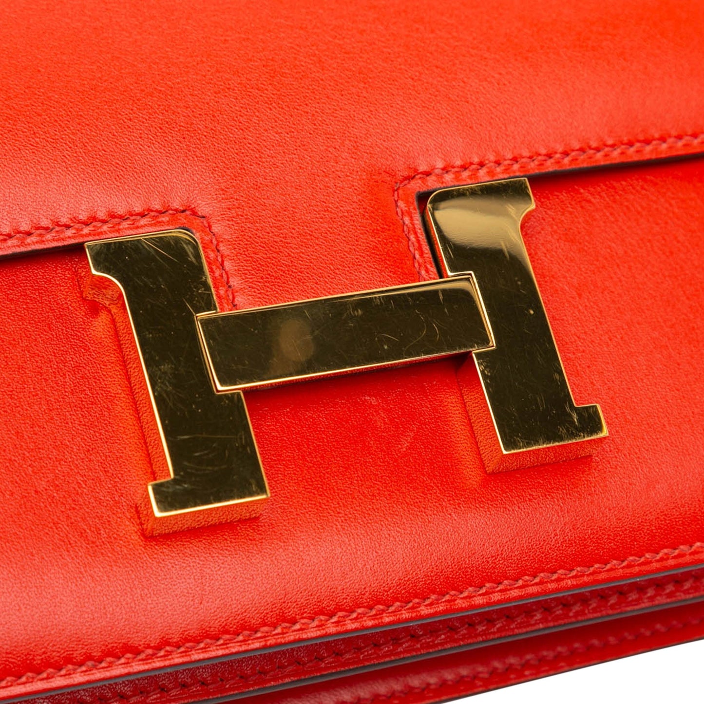 Hermès Mini Tadelakt Constance 18 Red