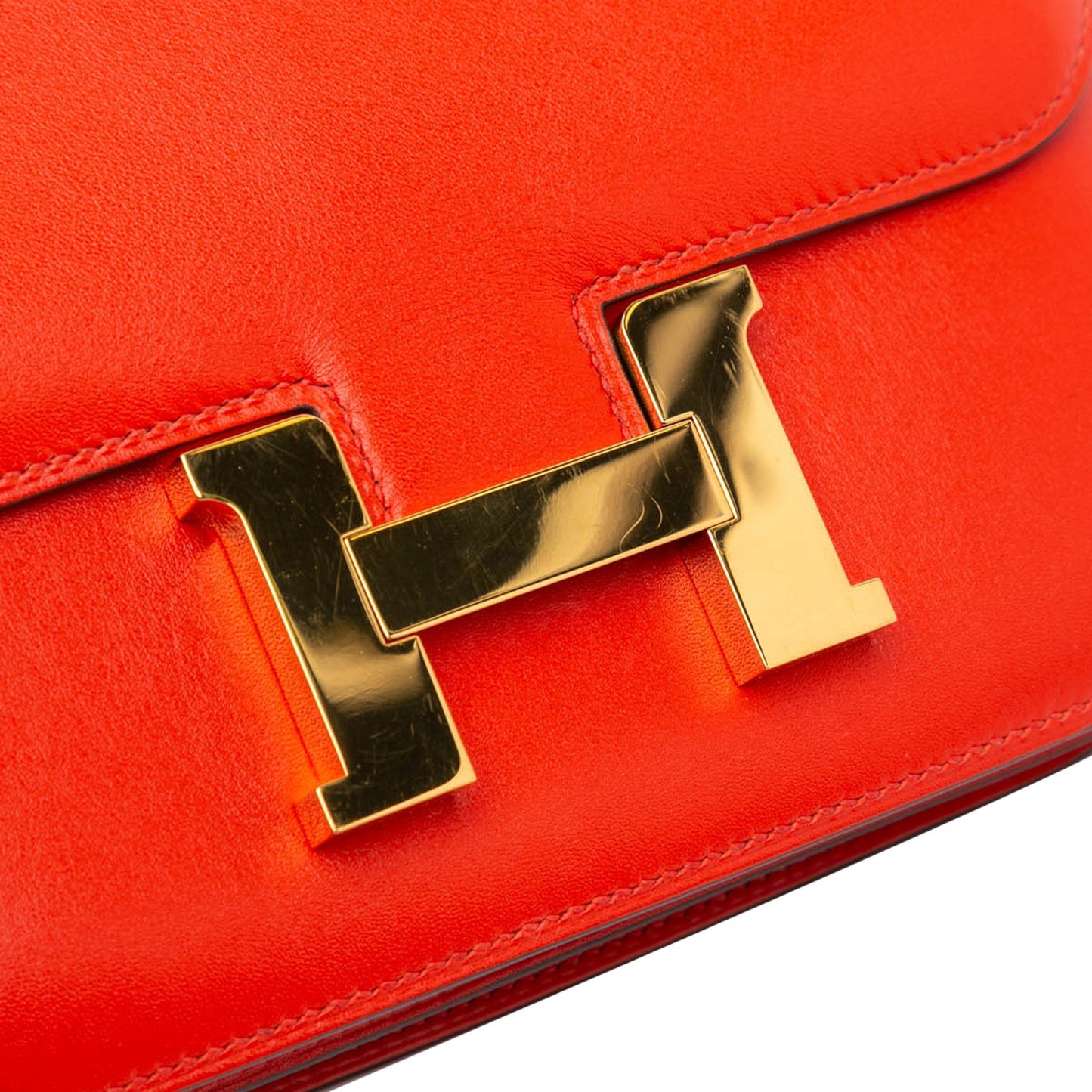 Hermès Mini Tadelakt Constance 18 Red