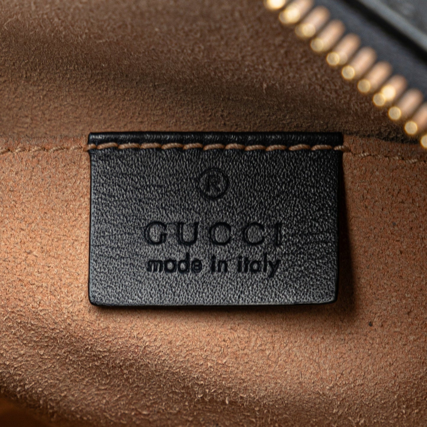 Gucci Mini GG Supreme Chain Crossbody Brown