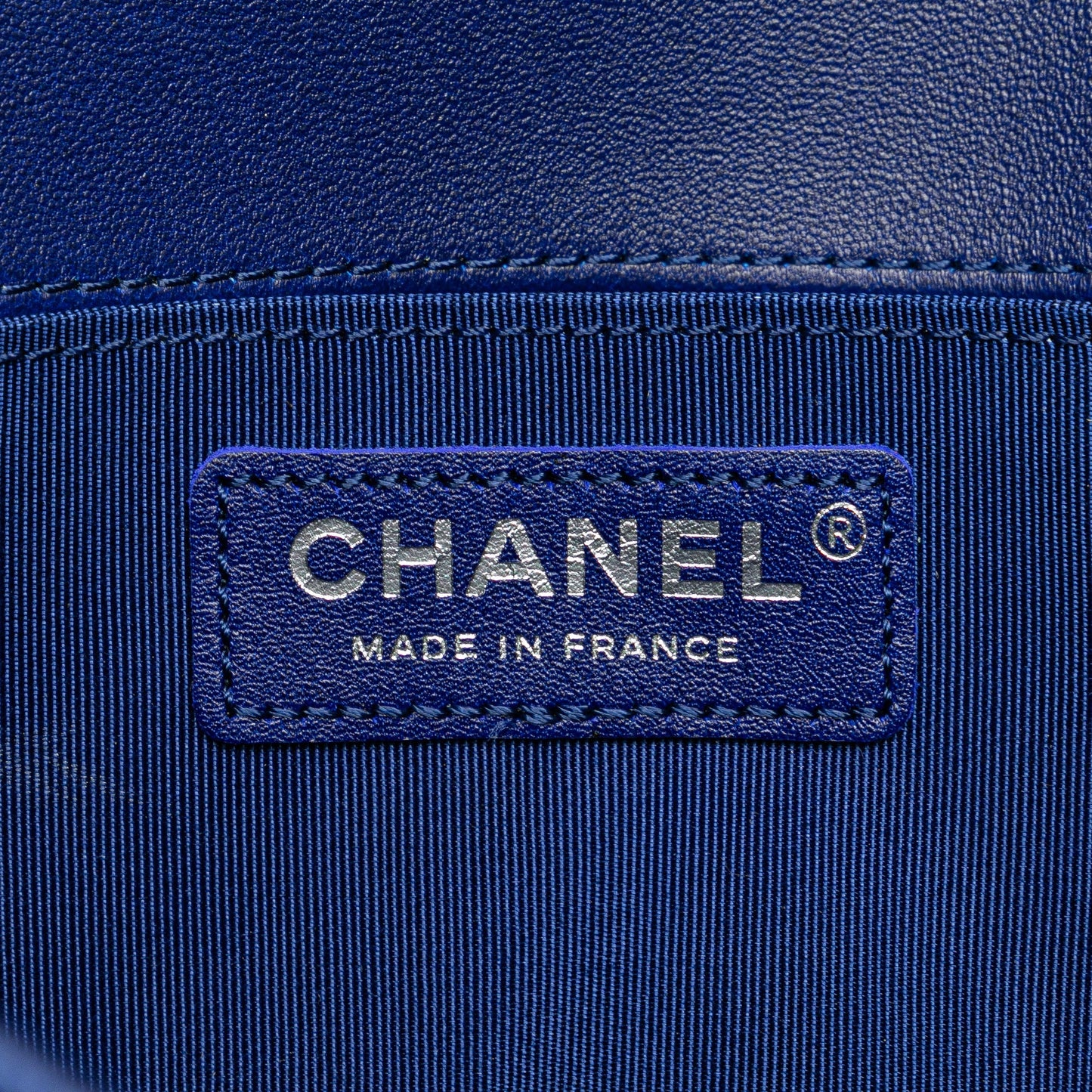 Chanel Old Medium Quilted Velvet Boy Flap Blue