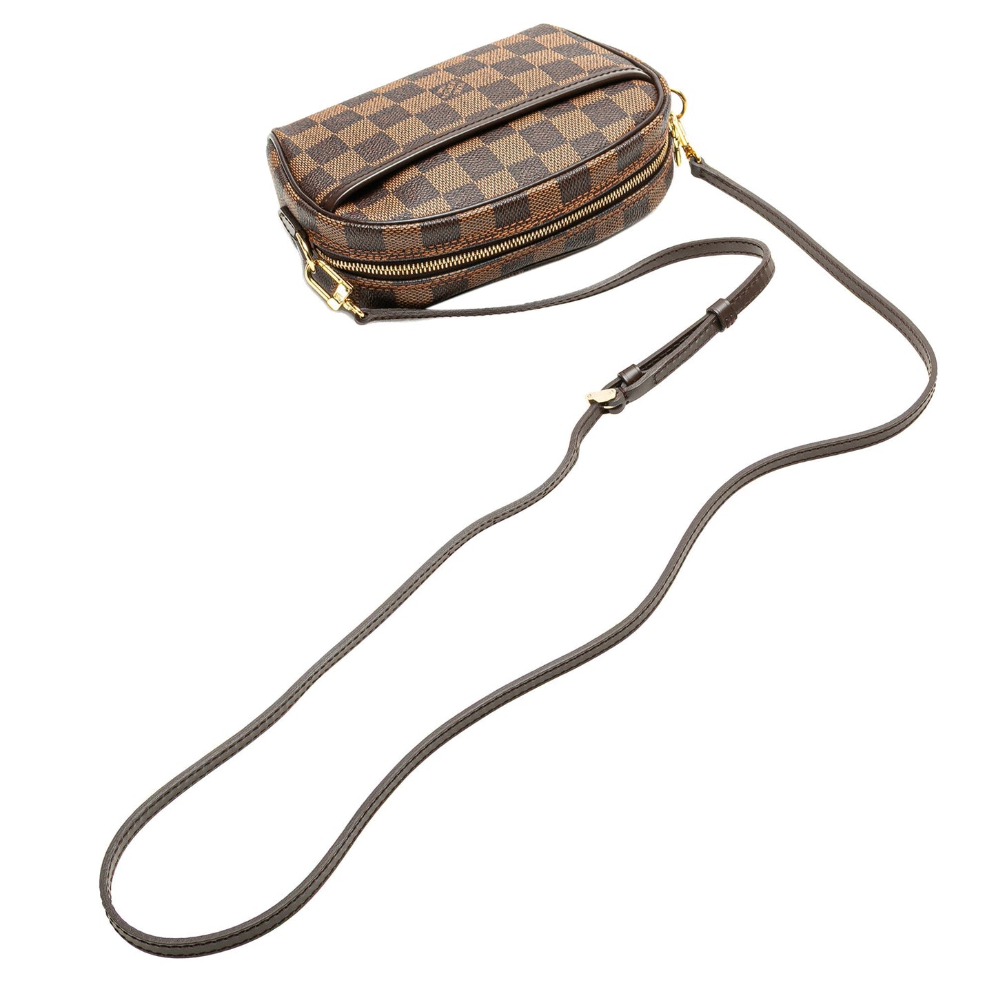 Louis Vuitton Damier Ebene Ipanema Pochette Brown