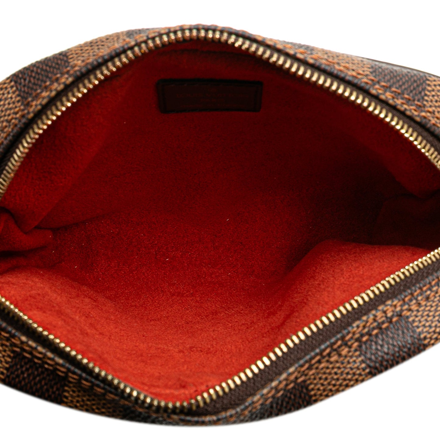 Louis Vuitton Damier Ebene Ipanema Pochette Brown