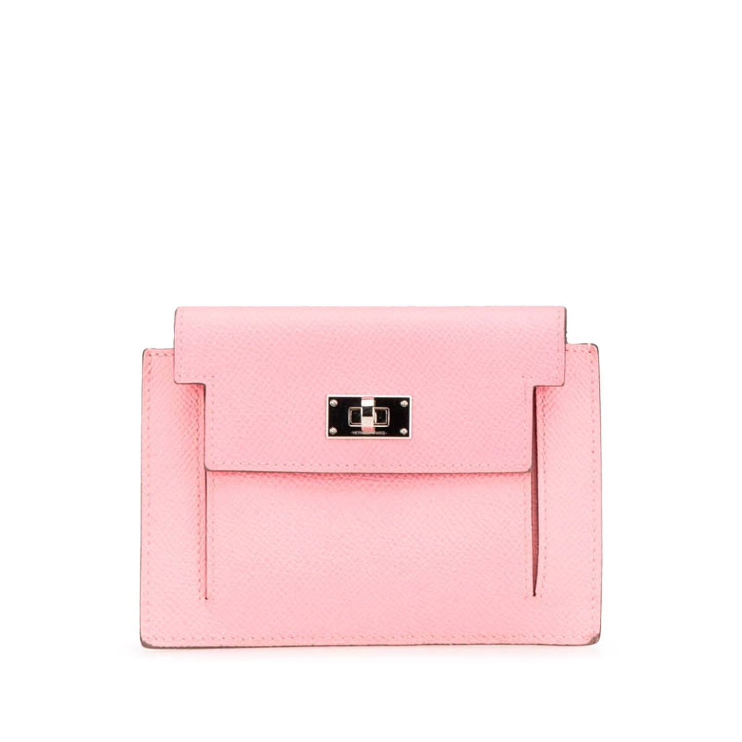 Hermès Epsom Kelly Pocket Compact Wallet Pink