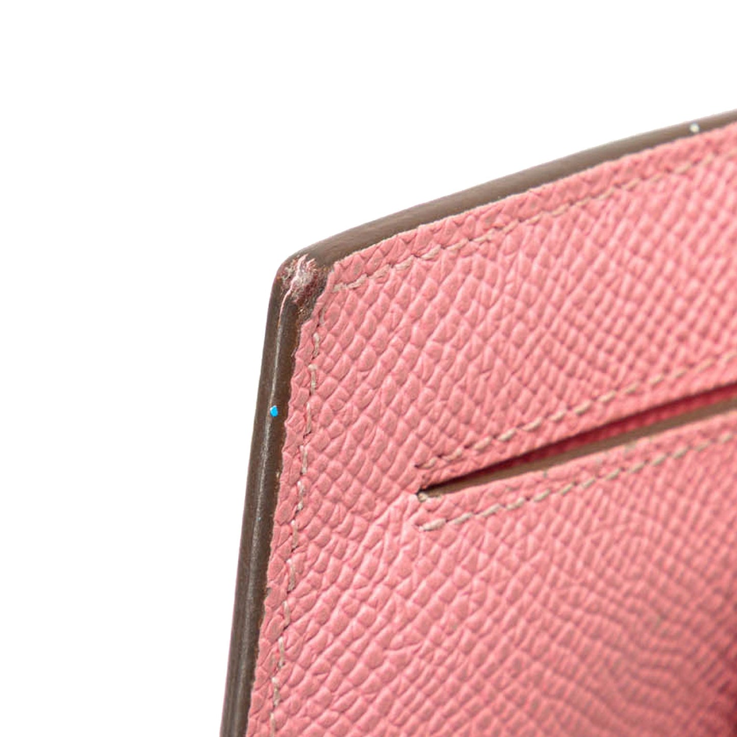 Hermès Epsom Kelly Pocket Compact Wallet Pink