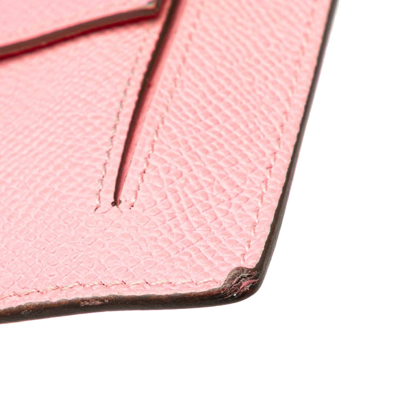 Hermès Epsom Kelly Pocket Compact Wallet Pink