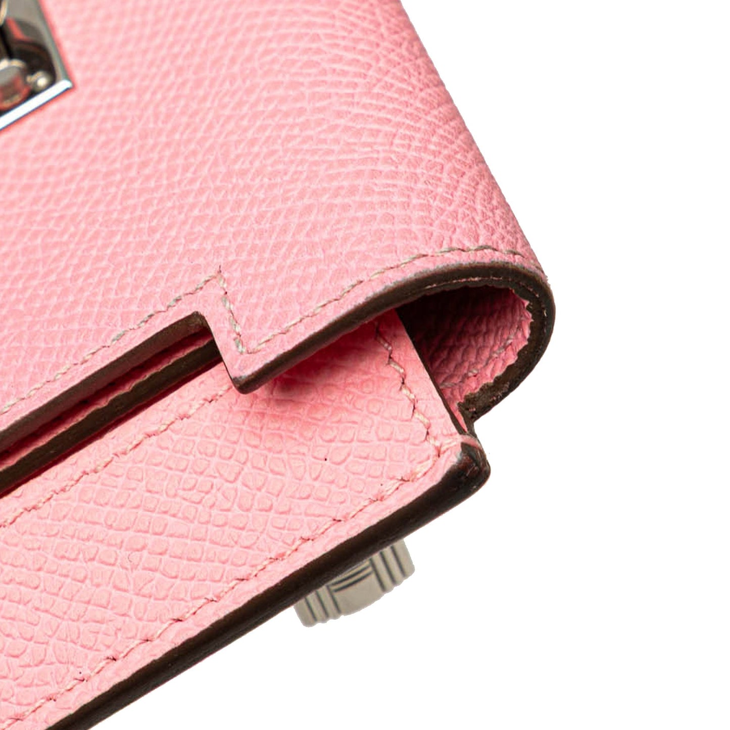 Hermès Epsom Kelly Pocket Compact Wallet Pink