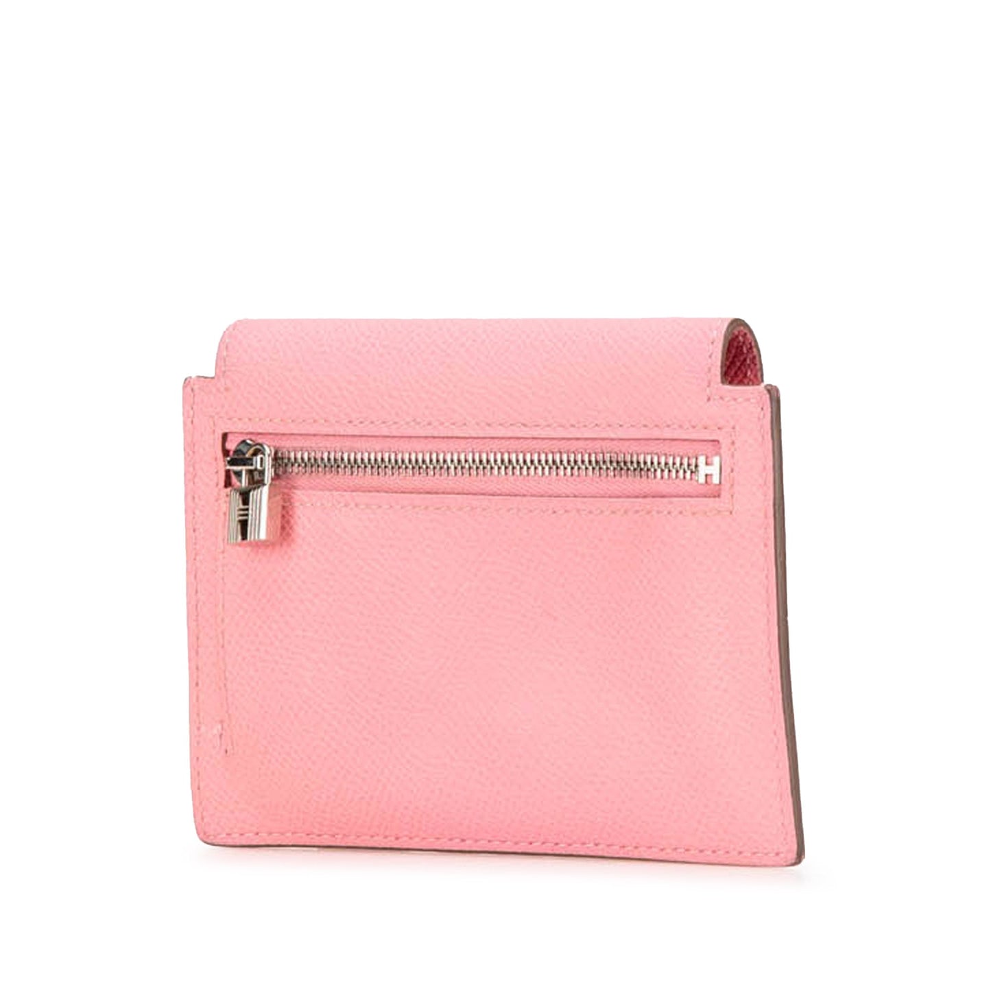 Hermès Epsom Kelly Pocket Compact Wallet Pink