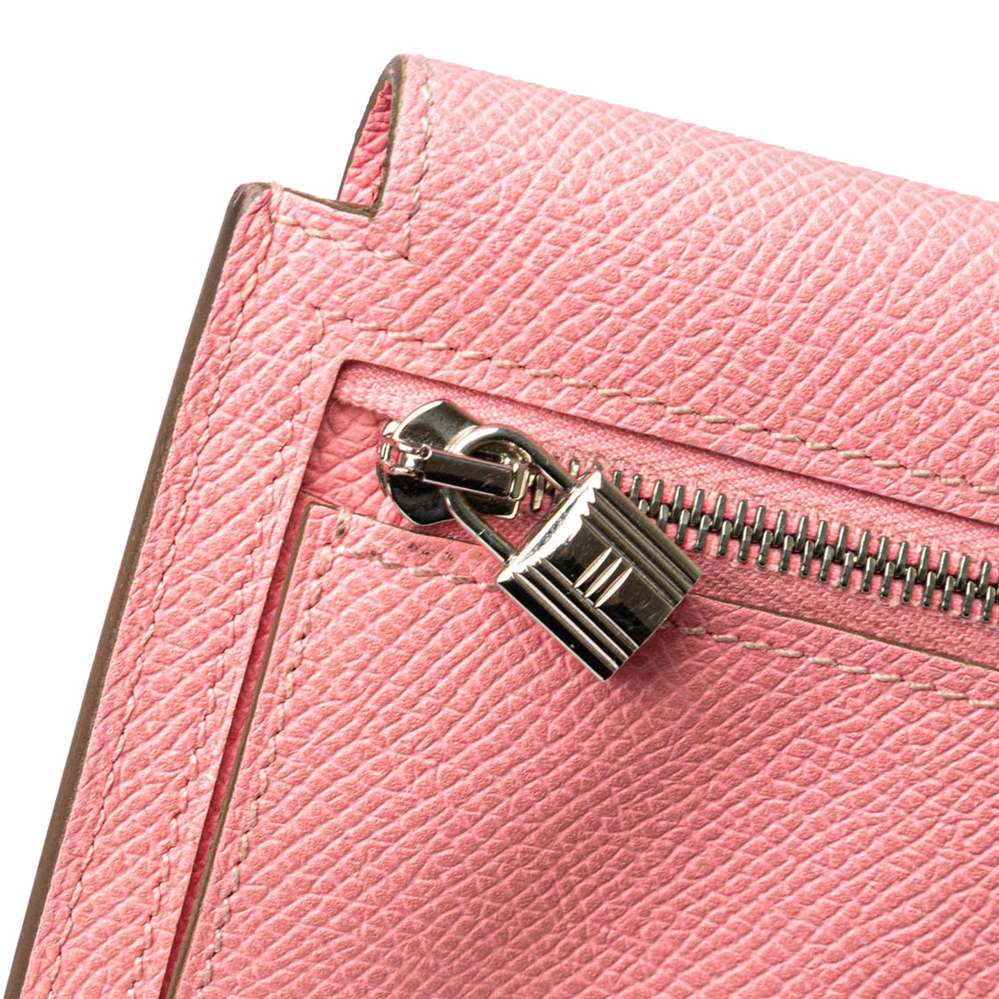 Hermès Epsom Kelly Pocket Compact Wallet Pink