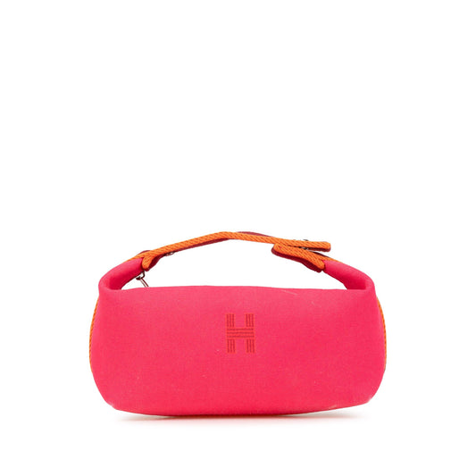Hermès Small Toile Bride A Brac Pink