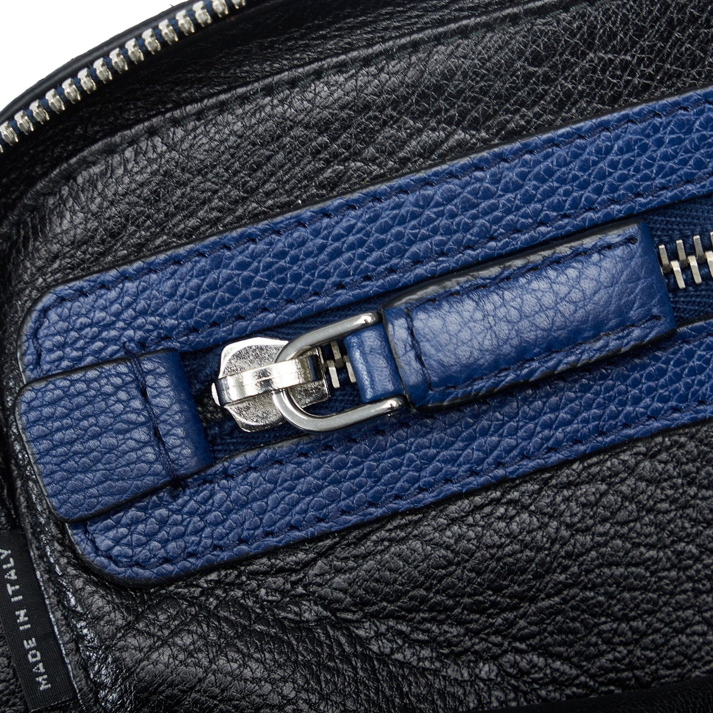 Prada Vitello Daino Clutch Bag Blue