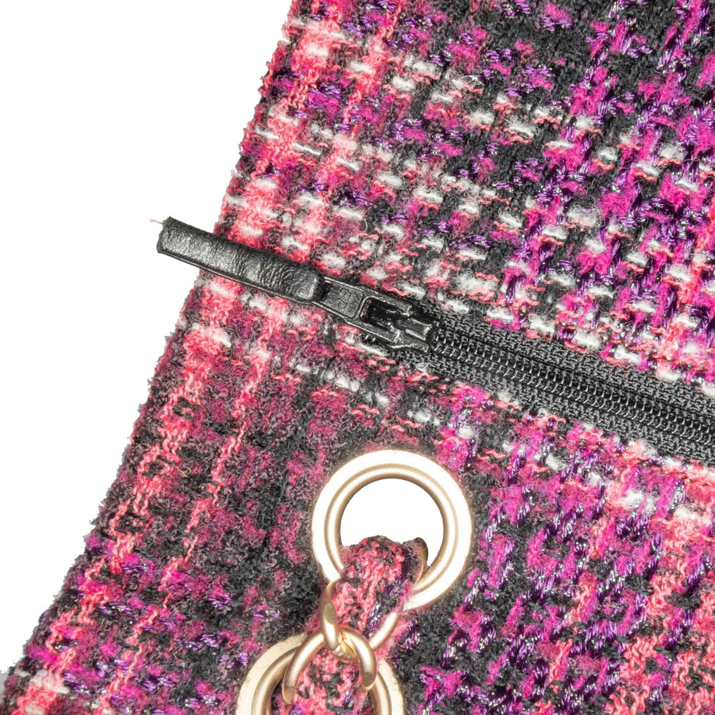 Chanel Medium Classic Tweed Double Flap Purple