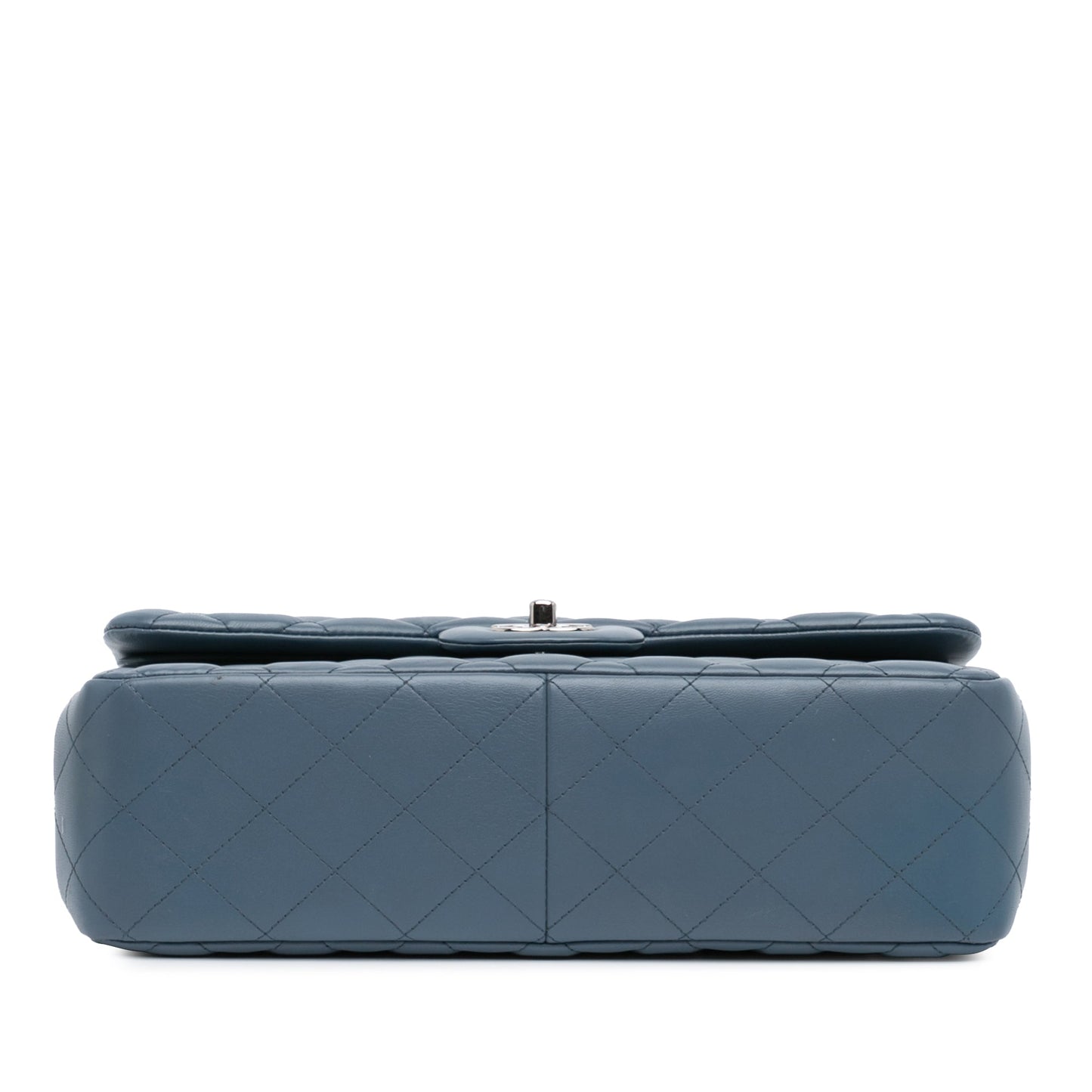 Chanel Jumbo Classic Lambskin Double Flap Blue