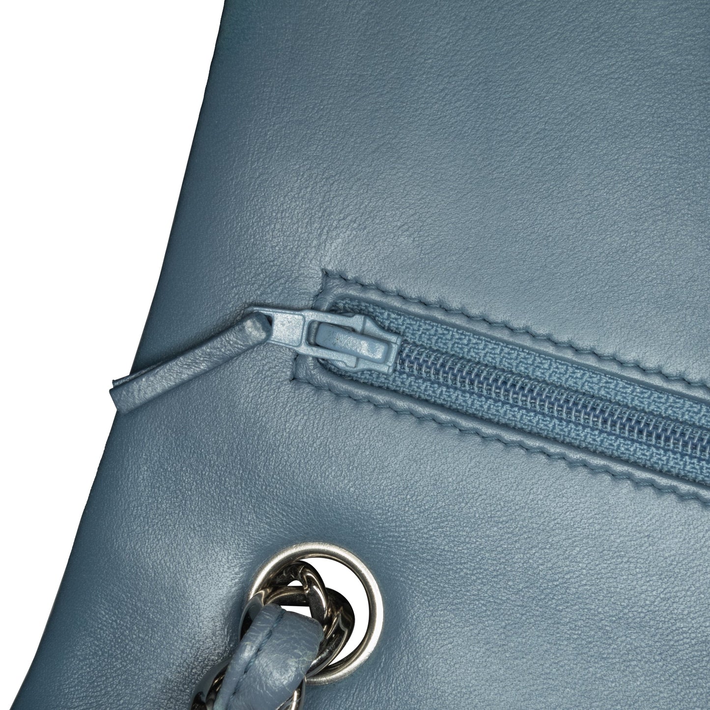 Chanel Jumbo Classic Lambskin Double Flap Blue