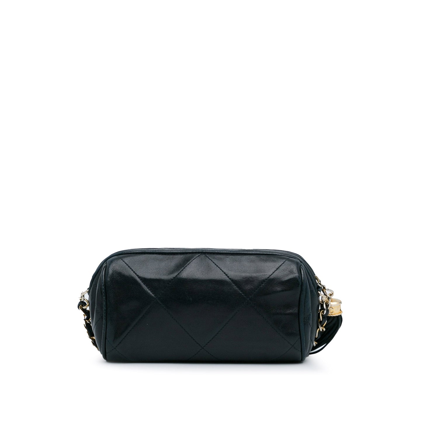 Chanel CC Lambskin Tassel Shoulder Bag Blue
