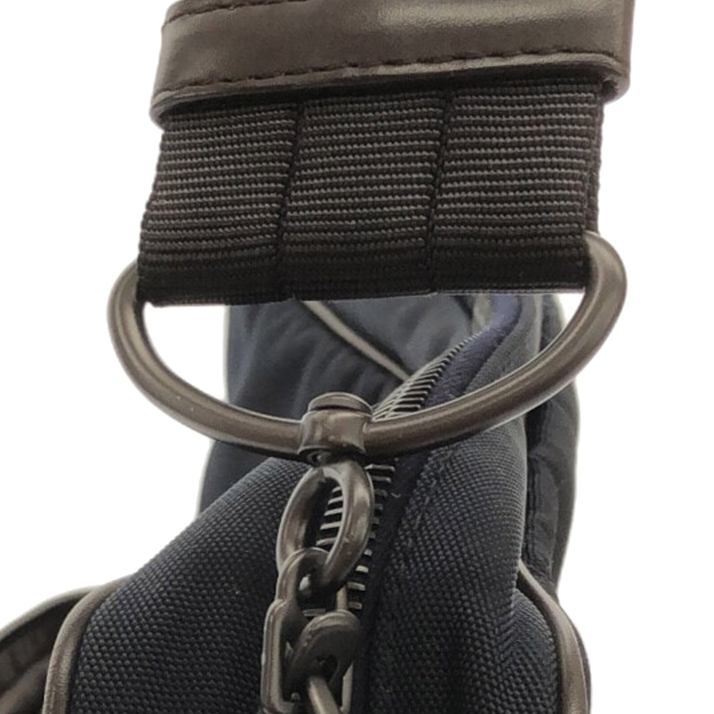 Bottega Veneta Intrecciato Leather and Canvas Crossbody Black
