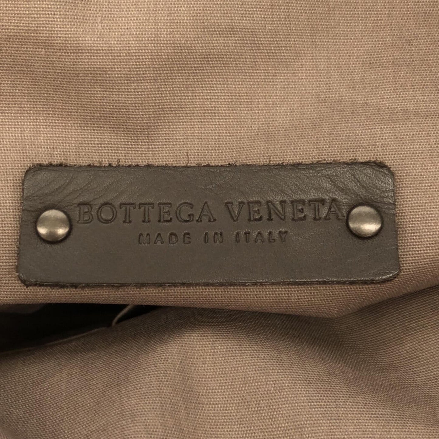 Bottega Veneta Intrecciato Leather and Canvas Crossbody Black