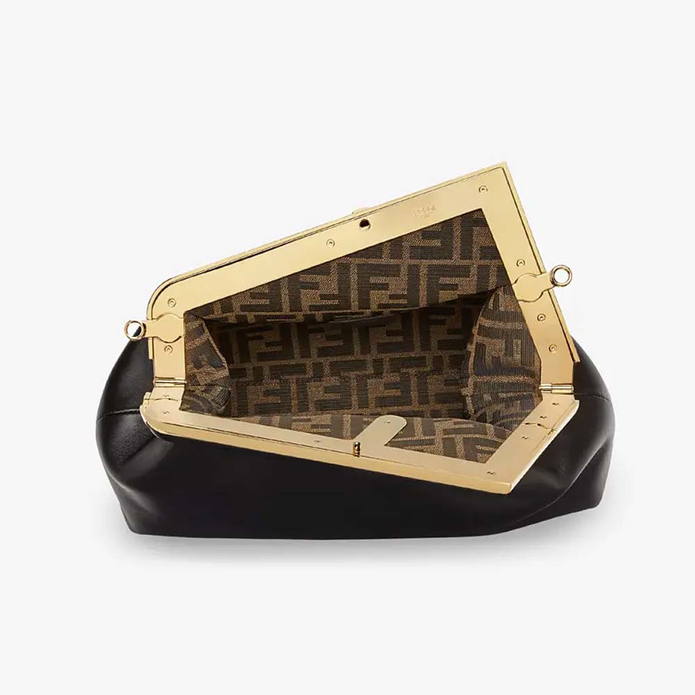 Fendi First Medium Black Leather Bag