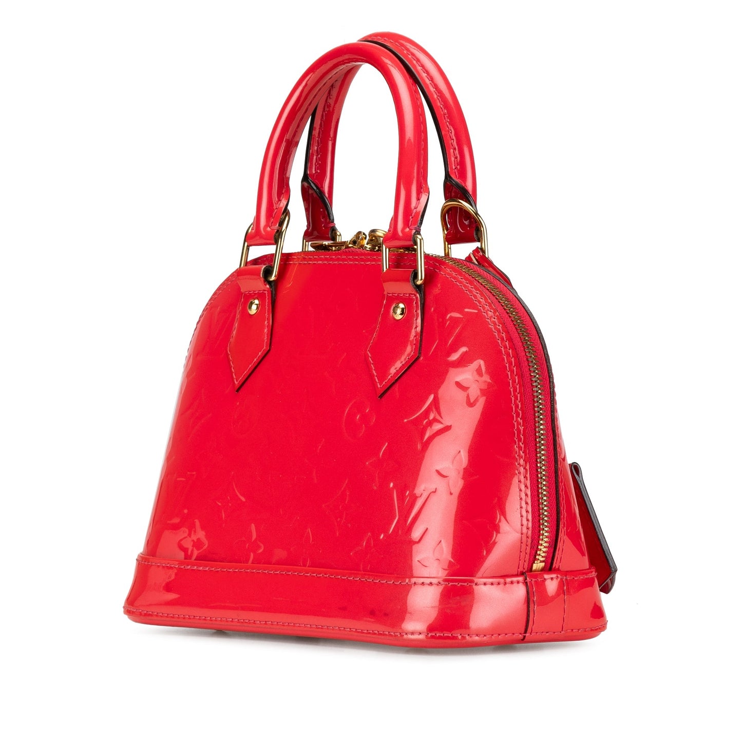 Louis Vuitton Monogram Vernis Alma BB Red