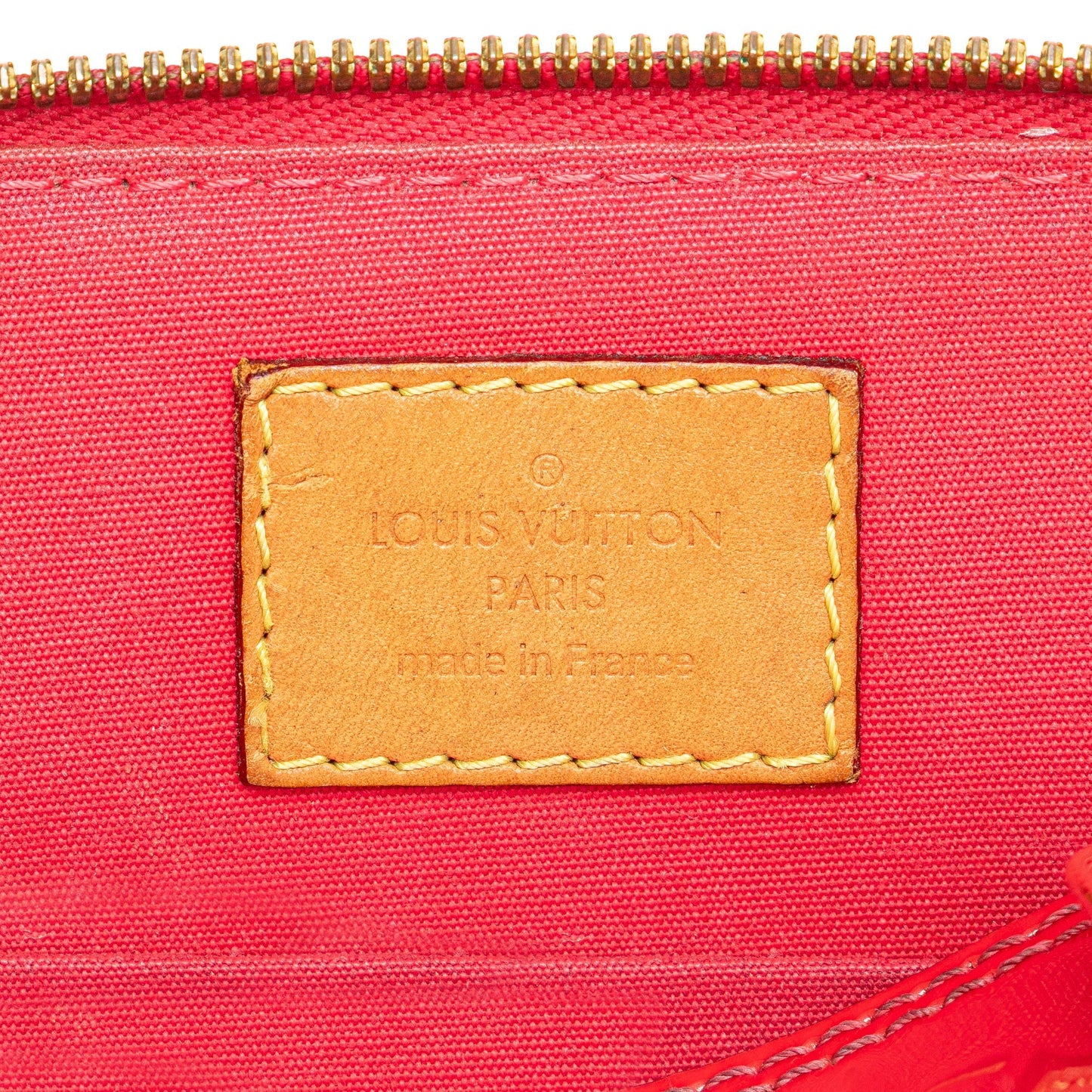 Louis Vuitton Monogram Vernis Alma BB Red