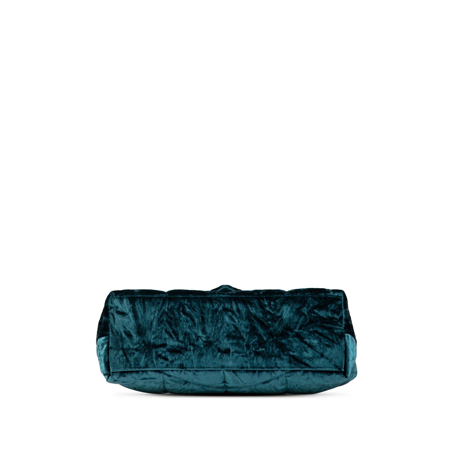 Saint Laurent Small Crushed Velvet Monogram Loulou Puffer Shoulder Bag Blue