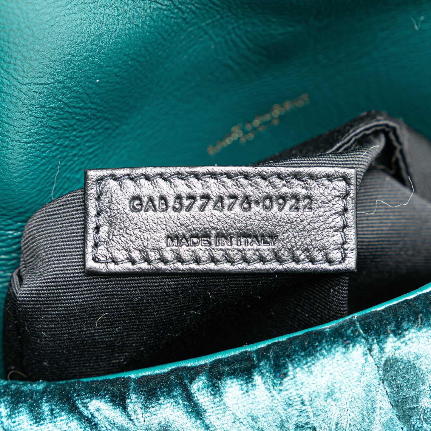 Saint Laurent Small Crushed Velvet Monogram Loulou Puffer Shoulder Bag Blue