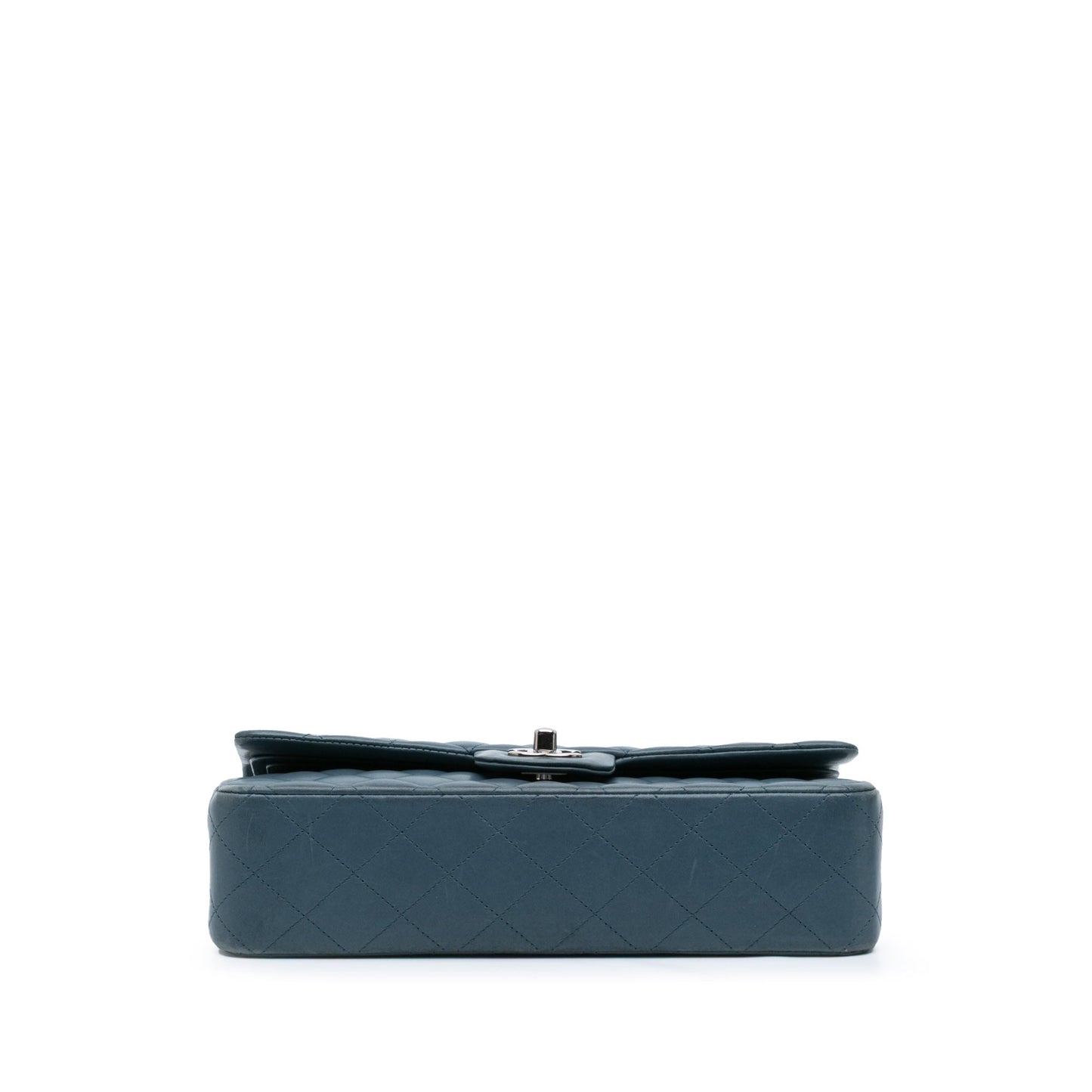 Chanel Medium Classic Lambskin Double Flap Blue