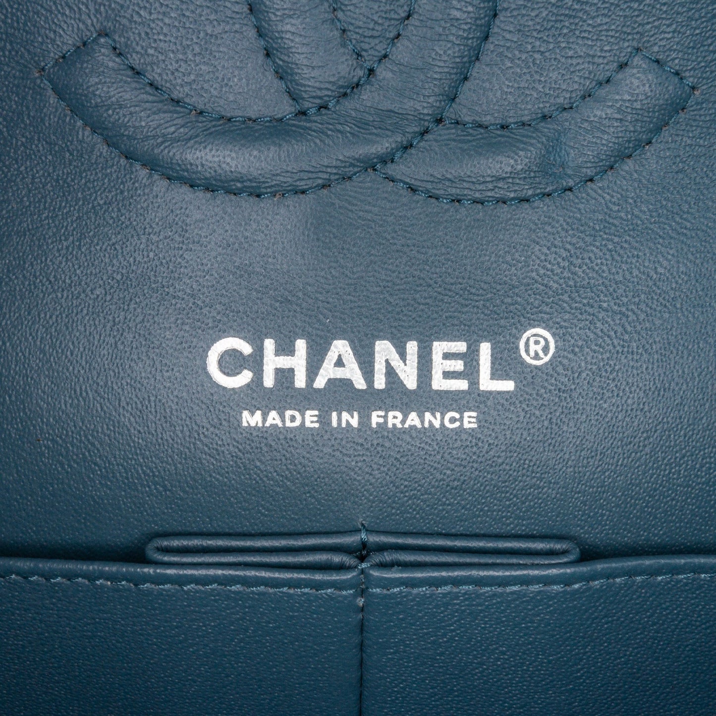 Chanel Medium Classic Lambskin Double Flap Blue