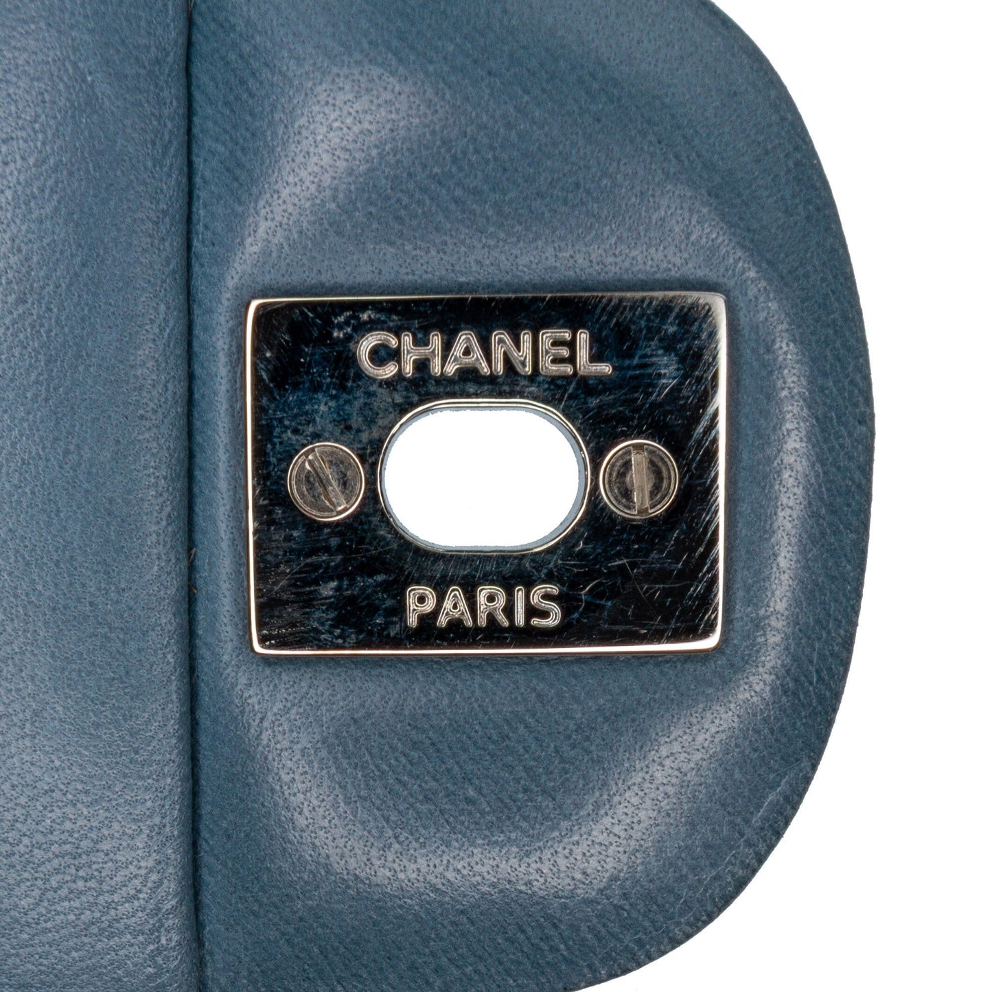 Chanel Medium Classic Lambskin Double Flap Blue