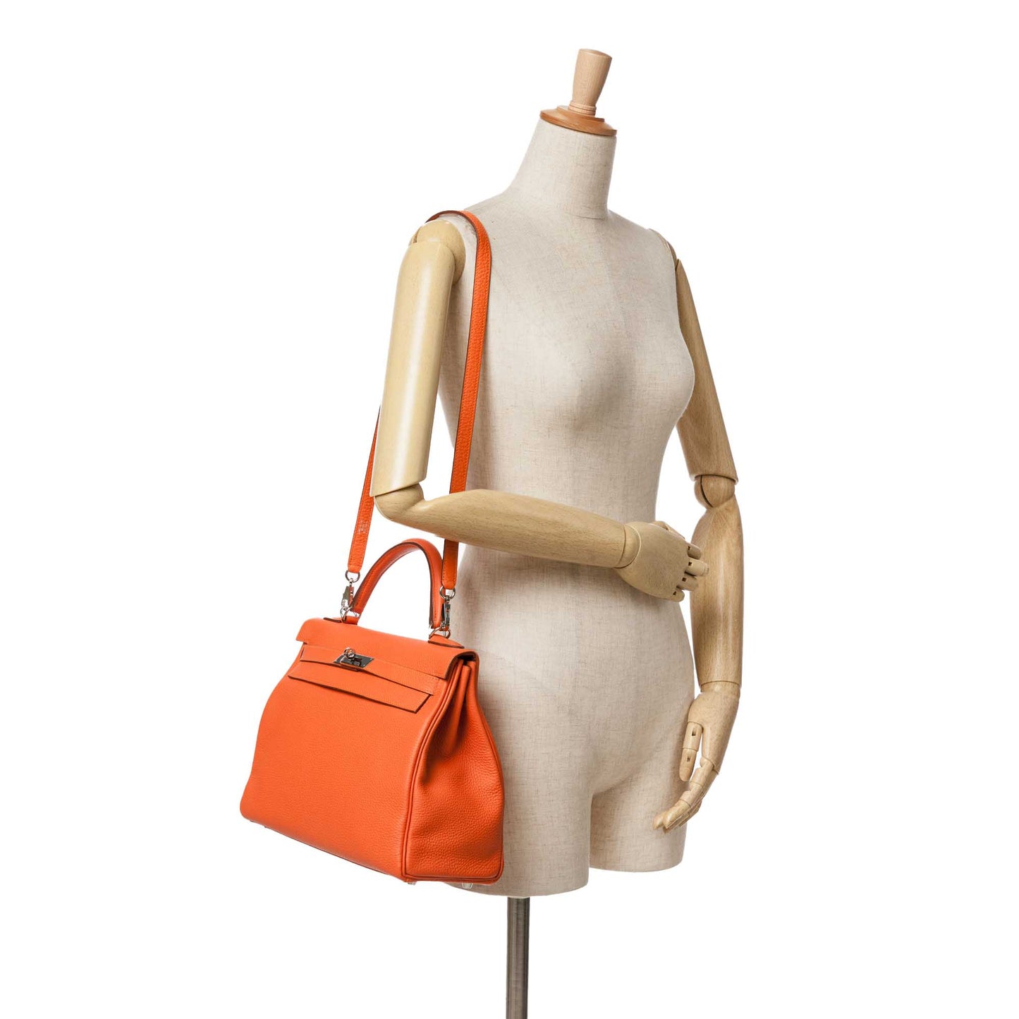 Hermès Togo Kelly II Retourne 32 Orange